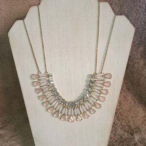 Elegant Gold and Pink Necklace